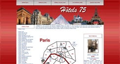 Desktop Screenshot of hotels-75.com