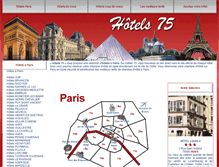 Tablet Screenshot of hotels-75.com